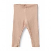 Rib Leggings Maddy *Villkorat Erbjudande Leggings Rosa Wheat