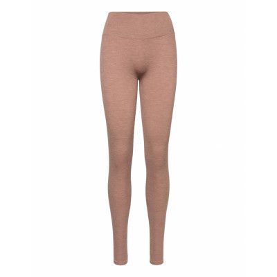 Ribbed Wool Leggings Sport Leggings Brown Aim´n