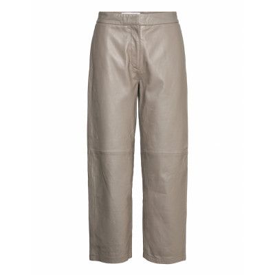 Rimo Leather Trouser Leather Leggings/Byxor Grå Camilla Pihl