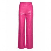 Rotie Pants Bottoms Trousers Leather Leggings-Byxor Pink ROTATE Birger Christensen