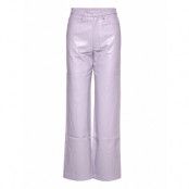 Rotie Pants Bottoms Trousers Leather Leggings-Byxor Purple ROTATE Birger Christensen