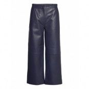 Roxy Leather Trousers Trousers Leather Leggings/Byxor Blå Just Female