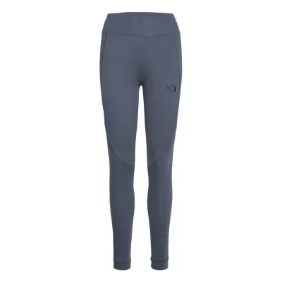 Rulle High Waist Pant Running/training Tights Blå Kari Traa