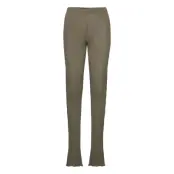 Hope Ribbed Knitted Tights Khaki Green