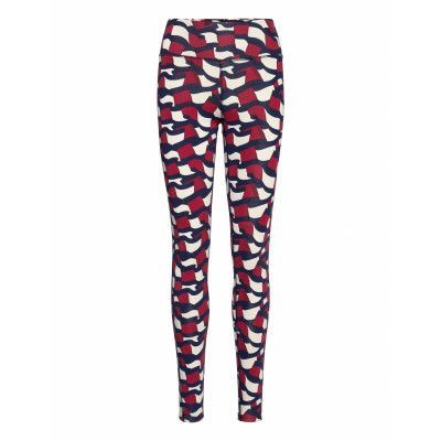 Rw Aop Legging Running/training Tights Multi/mönstrad Tommy Sport