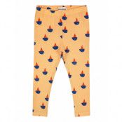 Sail Boat All Over Leggings Leggings Orange Bobo Choses