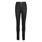Sashagz Hw Leather Legging Noos Trousers Leather Leggings/Byxor Svart Gestuz