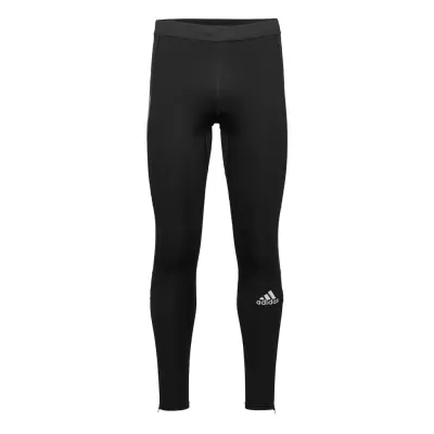 Saturday Warm Running Leggings Men Running/training Tights Svart Adidas Performance