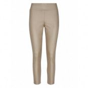 Sc-Pam Bottoms Trousers Leather Leggings-Byxor Beige Soyaconcept