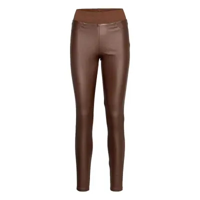 Sc-Pam *Villkorat Erbjudande Trousers Leather Leggings/Byxor Brun Soyaconcept