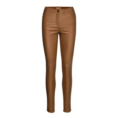 Sc-Pam Trousers Leather Leggings/Byxor Brun Soyaconcept