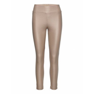 Sc-Pam *Villkorat Erbjudande Trousers Leather Leggings/Byxor Beige Soyaconcept