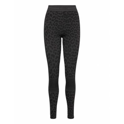 Seamless Jacquard Sport Leggings Svart Ganni