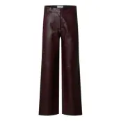Selected Slfdarla-Faye Mw Crock Pants Burgundy