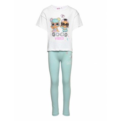 Set 2P Ts + Legging Pyjamas Set Multi/patterned L.O.L