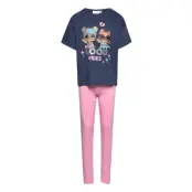 Set 2P Ts + Legging Pyjamas Set Pink L.O.L