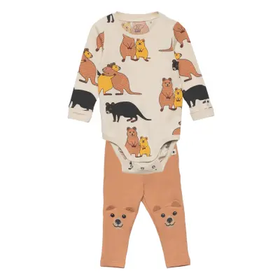 Set Body Leggings Hug Love Sets Sets With Body Multi/mönstrad Lindex