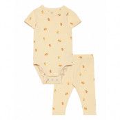 Lindex Set Body Leggings Lemons Gul