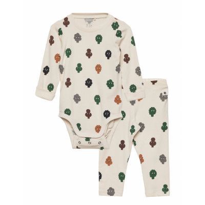 Set Body Leggings Small Trees Sets Sets With Body Multi/mönstrad Lindex