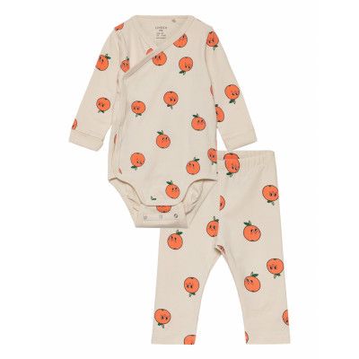 Set Body Wrap Leggings Orange Sets Sets With Body Beige Lindex