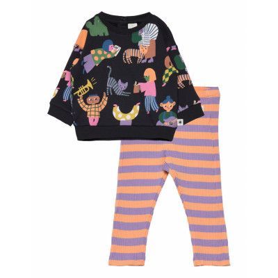 Set Sweater Leggings People Sets Sets With Long-sleeved T-shirt Multi/mönstrad Lindex