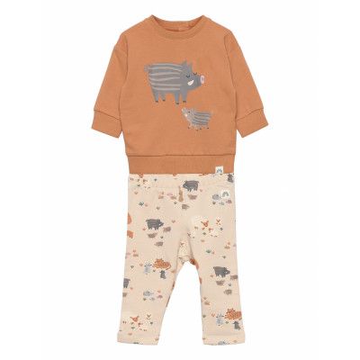 Set Sweater Leggings Wildboar Sets Sweatsuits Brun Lindex