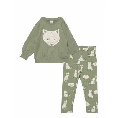 Set Sweater Leggings Wolf Sets Sweatsuits Grön Lindex