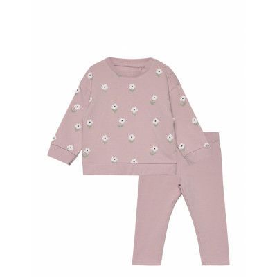 Set Sweatshirt Leggings Sets Sweatsuits Rosa Lindex