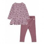 Set Tunic Leggings Flowers Sets Sets With Long-sleeved T-shirt Multi/mönstrad Lindex
