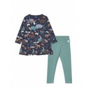 Set Tunic Leggings Forest Anim Sets Sets With Long-sleeved T-shirt Multi/mönstrad Lindex