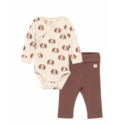 Set Wrap Body Leggings Cap Dog Sets Sets With Body Multi/mönstrad Lindex