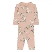 Set Wrap Body Leggings Snow Le 2-piece Sets Rosa Lindex