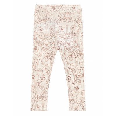 Sgbpaula Owl Wool Leggings Bottoms Leggings Beige Soft Gallery