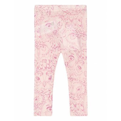 Sgbpaula Owl Wool Leggings Bottoms Leggings Rosa Soft Gallery