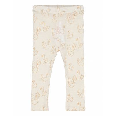 Sgbpaula Swan Wool Leggings Bottoms Leggings Kräm Soft Gallery