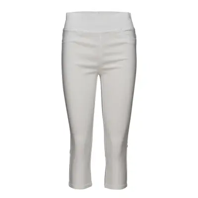 Fqshantal-Ca-Power Trousers Capri Trousers Vit *Villkorat Erbjudande FREE/QUENT