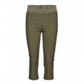 Fqshantal-Ca-Power Trousers Capri Trousers Grön *Villkorat Erbjudande FREE/QUENT