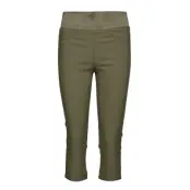 Fqshantal-Ca-Power Trousers Capri Trousers Grön *Villkorat Erbjudande FREE/QUENT