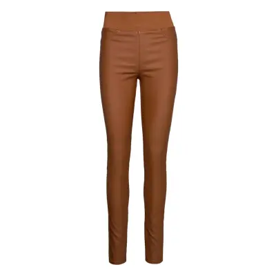 Fqshantal-Pa-Cooper *Villkorat Erbjudande Trousers Leather Leggings/Byxor Brun FREE/QUENT