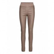 Fqshantal-Pa-Cooper Bottoms Trousers Leather Leggings-Byxor Brun FREE/QUENT