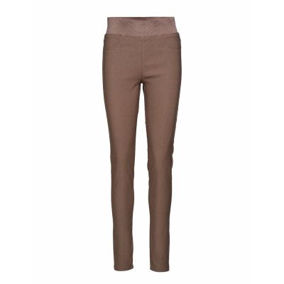 Fqshantal-Pa-Power Slimfit Byxor Stuprörsbyxor Beige FREE/QUENT