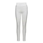 Fqshantal-Pa-Power *Villkorat Erbjudande Slimfit Byxor Stuprörsbyxor Vit FREE/QUENT