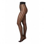 Siri Stripe Tights Lingerie Pantyhose & Leggings Svart Swedish Stockings