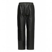 Slfkalie Hw Leather Pants Trousers Leather Leggings/Byxor Svart Selected Femme