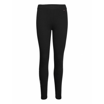Slim Hilfiger Legging Leggings Svart Tommy Hilfiger