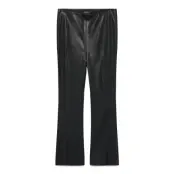 Soaked In Luxury Slkaylee Pu Kickflare Pants Svart