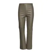 Soaked In Luxury Slkaylee Pu Kickflare Pants Grå
