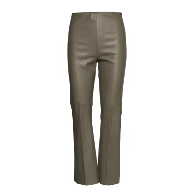 Soaked In Luxury Slkaylee Pu Kickflare Pants Grå