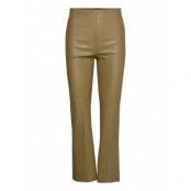 Slkaylee Pu Kickflare Pants *Villkorat Erbjudande Trousers Leather Leggings/Byxor Grön Soaked In Luxury