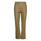 Slkaylee Pu Kickflare Pants *Villkorat Erbjudande Trousers Leather Leggings/Byxor Grön Soaked In Luxury